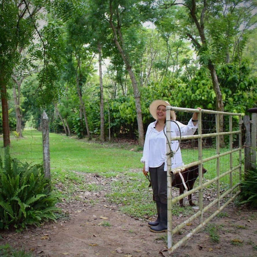 Alma en la finca de cacao