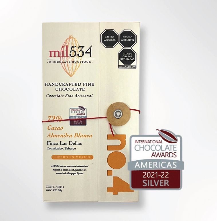 mil534 Chocolate Boutique, elaborada con cacao de Finca Las Delias